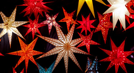 Colorful Christmas Stars