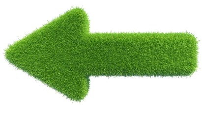 green grass arrow