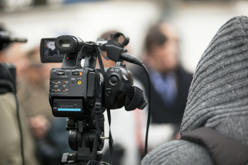 covering an event with a video camera