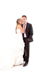 Loving couple embracing