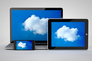 Cloud Computing mit Tablet Computer