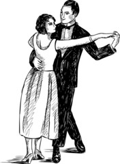 vintage dancing couple