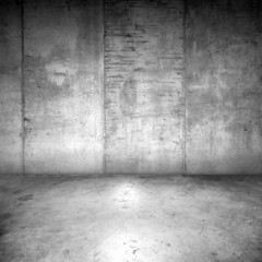 Wand und Boden aus Beton