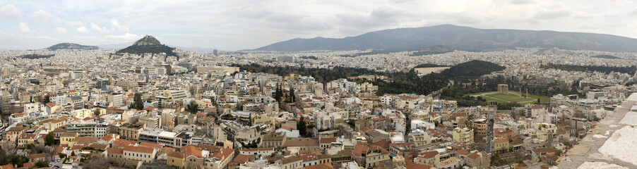 Fototapeta na wymiar Ateny Skyline