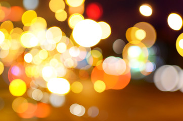 Obraz premium Abstract circular bokeh background of Christmaslight