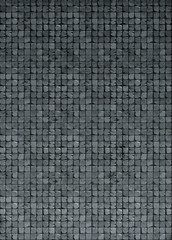 3d tile mosaic wall floor in gray gradient grunge stone