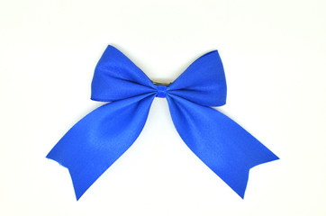 Blue satin ribbon for hair accessories