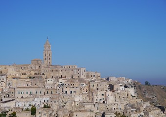 The Sassi the historic center of the city Matera in Italy