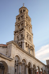 Bell tower of St. Duje cathedral. Split, Croatia