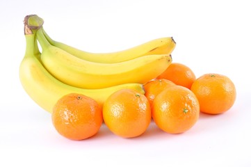 Owoce, banany,mandarynki - obrazy, fototapety, plakaty