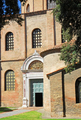 Italy, Ravenna, Saint Vitale Basilica main entry