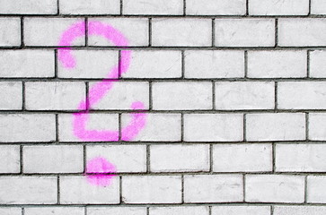 Graffitti Fragezeichen