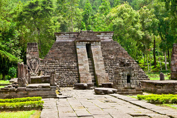 Ancient erotic Candi Sukuh-Hindu Temple on  Java, Indonesia
