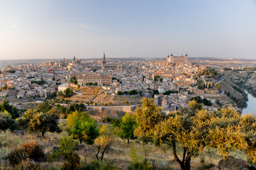 Fototapeta na wymiar Panoramiczny widok z Toledo (Hiszpania)