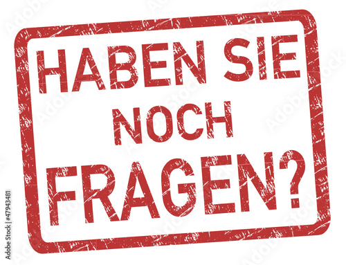 &quot;Habne Sie noch Fragen Stempel 121223svg09&quot; Stockfotos und