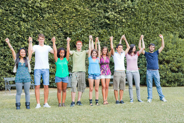 Multiethnic Group of Teenagers