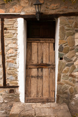 wooden old door