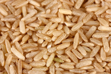 Background  brown rice