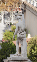 Olympia Statue, Figur vor National Museum, Barcelona, Spanien