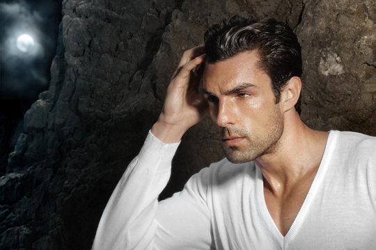 Male fashion model