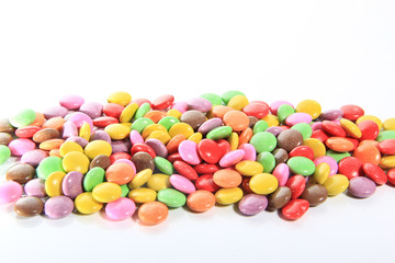 sweet candies spreading pastry decoration background