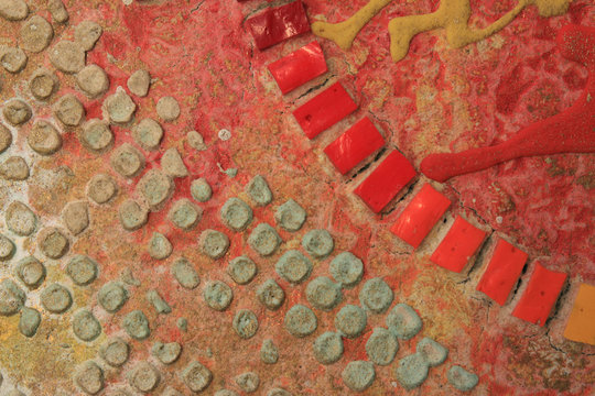 Sfondo materico con mosaico