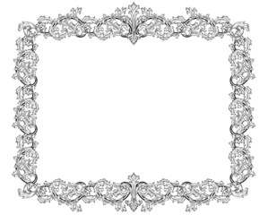 Vintage frame in style baroque