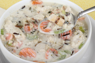 Creamy Chicken and Rice Soup