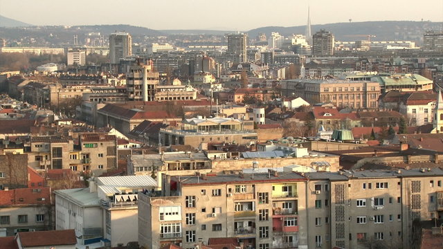 Belgrade, Zemun, buildings, city, long shot