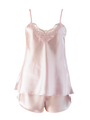 Beautiful woman sleepwear decorated with lace