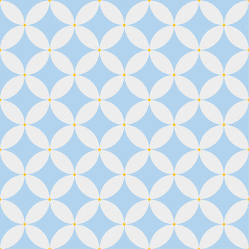 Abstract geometric pattern. Blue classic pattern.