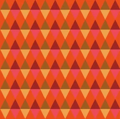 Cercles muraux Zigzag Modèle sans couture vintage de triangles géométriques