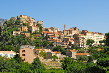 Fototapeta na wymiar wieś Corte, Korsyka