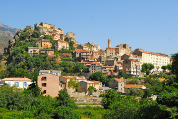 Fototapeta na wymiar Village of Corte, Korsyka