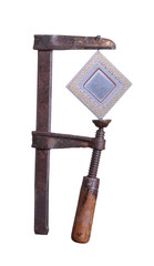 Fototapeta premium semiconductor captured in old clamp