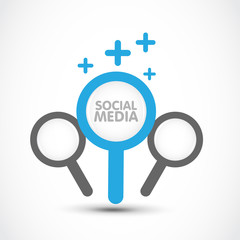 social media search concept