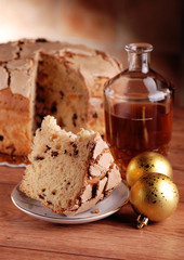 panettone artigianale con glassa alle nocciole