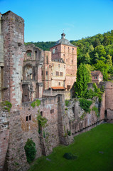 Fototapeta na wymiar Heidelberg ruiny zamku 1