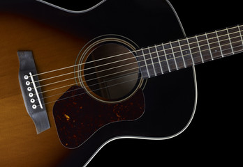 Obraz na płótnie Canvas Acoustic Guitar szczegół