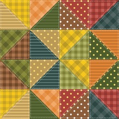 patchwork background with different patterns