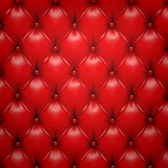 Foto auf Acrylglas Themen Roter Vektor-Polsterleder-Musterhintergrund.