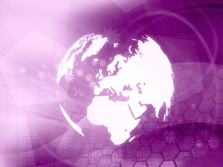 Obraz premium Europe map technology style