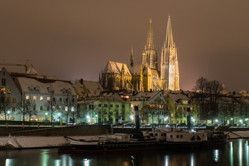 Obraz premium Regensburg in Winter