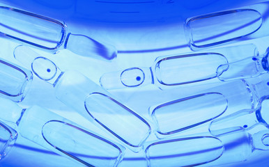 Medical ampules. concept of healthcare