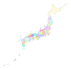 Fototapeta na wymiar 日本地図