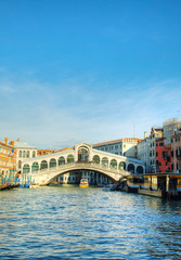 Rialto Bridge (Ponte Di Rialto) in Venice, Italy
