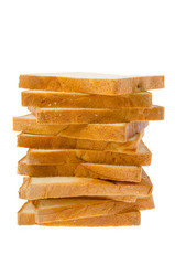 Bread isolated on white background