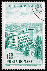 Postage stamp Romania 1964 Hotel Alpin, Polana Brasov