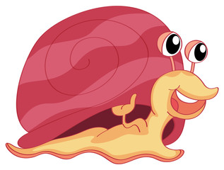 A smiling snail
