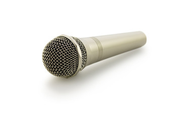 microphone on a white background